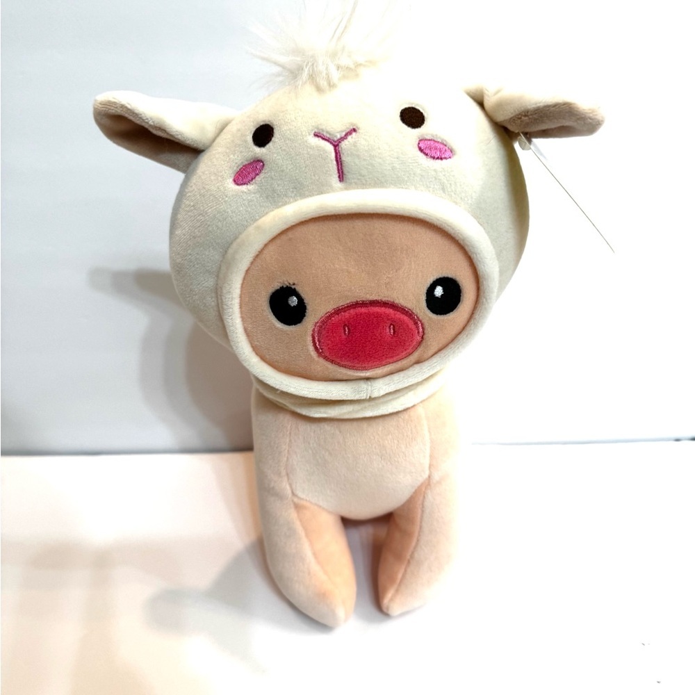 Smoochy Pals Hooded Pig Plush Toy Stuffy